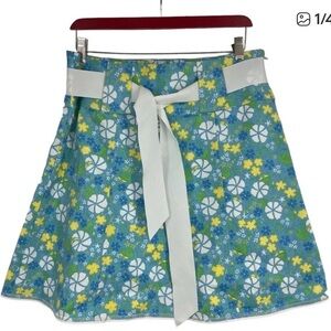 Lilly Pulitzer mod a-line skirt with ribbon belt 6